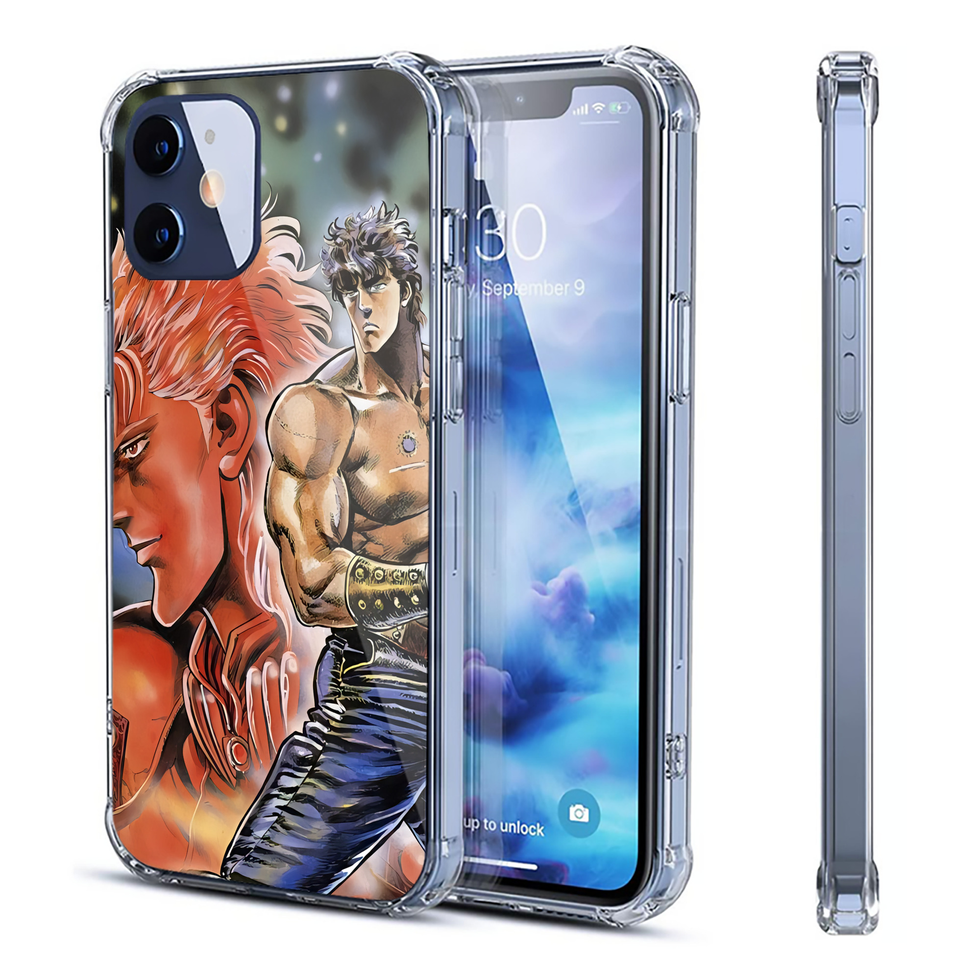 （画像用） 北斗の拳 Fist of the North Star 【iPhone 12シリーズ対応】透明スマホケース（クリアソフトケース）